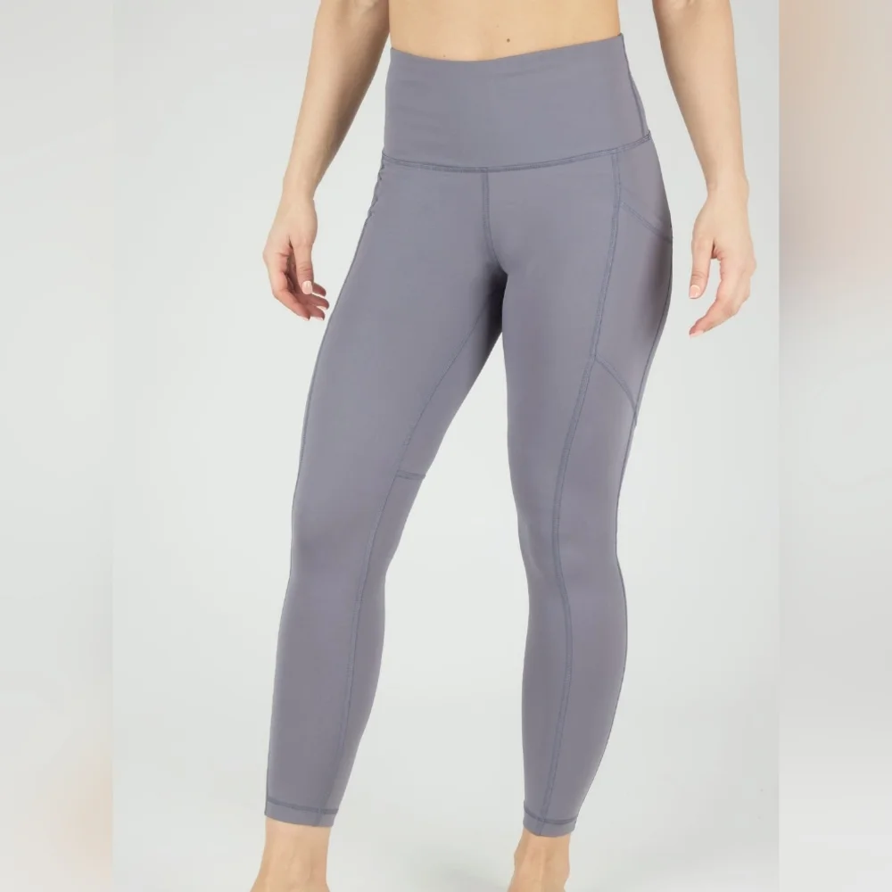 NWT 90 Degree by Reflex Grey Squat Proof High Waist Legging Size XS - Picture 2 of 13